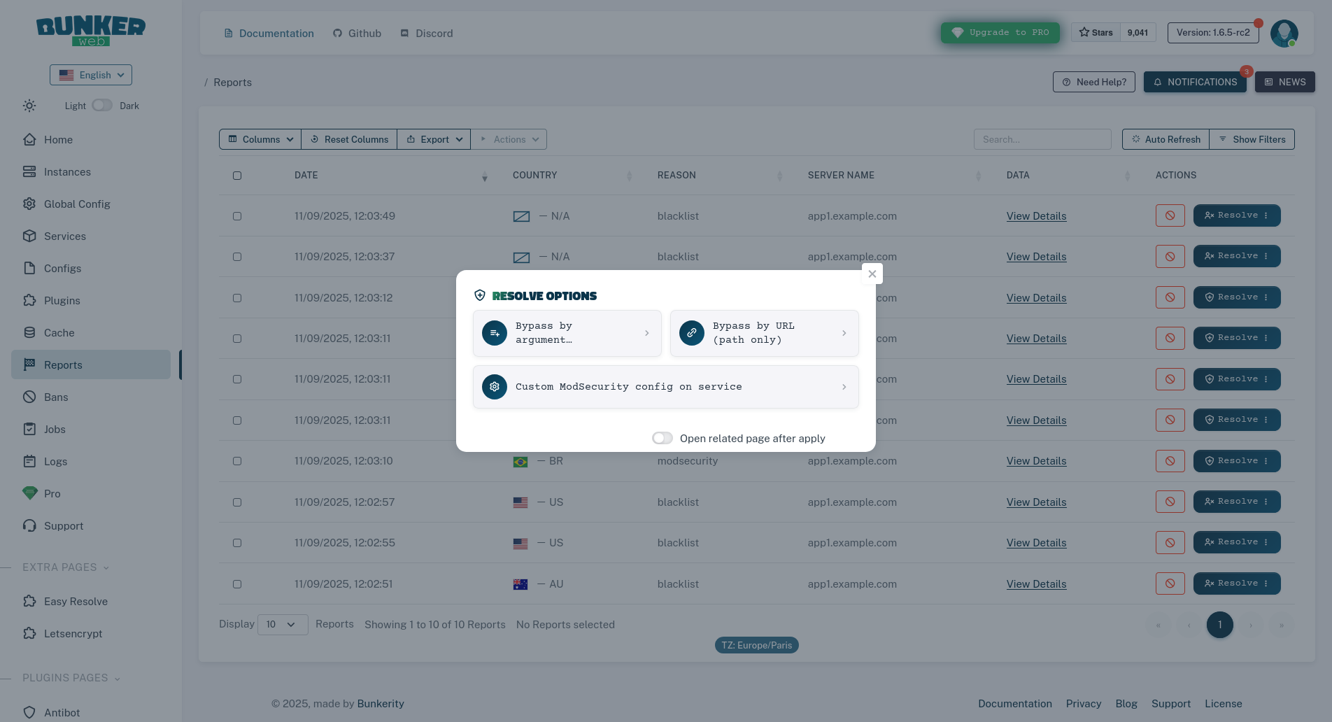 ModSecurity resolve